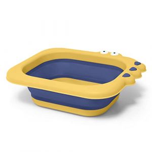 beberoad Bébé Lavabo Pliable, Dessin Animé Pliant Bébé cul Lavabo Bassin Extensible Visage Visage Lavabo pour Bébé Nourrissons Voyage en Plein Air Camping Randonnée (beberoaden, neuf)