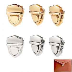UEAVOID 6 pcs Fermoir Sac Attache Cartable Fermoir à Pression Attache Bouton Boucle Sac à Main fermoirs pour Porte-Monnaie Twist Turn Lock Fermoirs Verrouillage pour Sac à Dos Sac Valise Création (yjswxsm-shop, neuf)