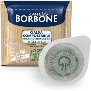 Caffè Borbone Gaufre compostable, mélange bleu - 150 Gaufres - Système ESE diamètre >44 mm - 150 pièces (ItalianTaste, neuf)