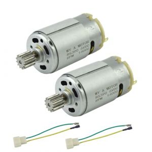 CHANCS RS390 2PCS Moteur électrique DC 6V 14000RPM 12 dents pour Toy Car Accessory avec Replace RS-380 (CHANCS MOTOR, neuf)