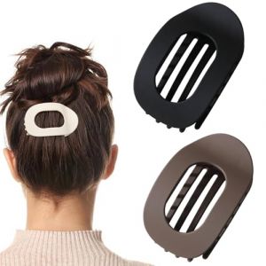 Pince à Cheveux Plate, Barettes Cheveux Femme, Pince à Cheveux Bec De Canard, Pince Plate Pour Cheveux, Pince Cheveux Femme Plate, Pinces à Cheveux Au Design Courbé, Pince Cheveux Forte Tenue (B+C) (sSaangiAO, neuf)