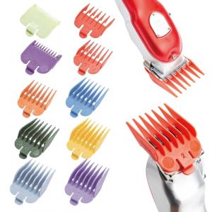 Lot de 10 Peignes de guidage de tondeuse &agrave; cheveux,Guide ensemble peigne,Accessoires tondeuse &agrave; cheveux,Hair clipper guard,sabot tondeuse,le Peigne, Peignes pour Sabot Cheveux (candy27seven, neuf)