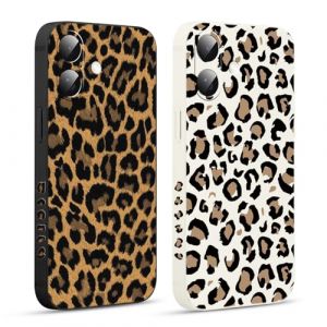 Pnakqil 2 Pi&egrave;ces Coque pour iPhone 16 Plus 6,7", Etui avec Motif Animaux L&eacute;opard et Peint Dessin Lat&eacute;ral Souple Silicone Case Housse T&eacute;l&eacute;phone Ultra Mince Antichoc Cam&eacute;ra Protection Cover (CLUBIEN, neuf)