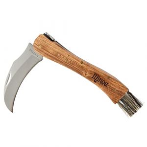 Couteau à Champignon Laguiole personnalisé gravé - Couteau champignon bois et acier inoxydable – Couteau avec gravure texte sur le manche en bois (OCADEAU COM, neuf)