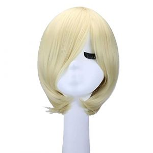 WHBHD Hommes Anime Cosplay Perruque Manteau Yuri !!! au Glace Yuri sur Glace Yurio plisetsky Cheveux synthétiques de Cheveux cos Blonde Perruques peruca pelucas (good stuff A, neuf)