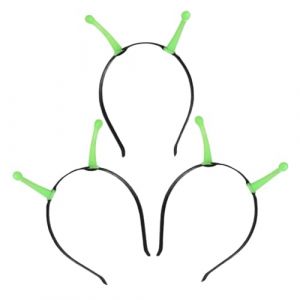 SOIMISS 3 Pièces Bandeau Extraterrestre Bandeau De l'espace Accessoires De Déguisements Accessoires De Cheveux Extraterrestres Déguisement Extraterrestre Homme Plastique Vert (Star-wish, neuf)