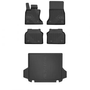 MOTOS Kit de tapis de voiture et de tapis de coffre en caoutchouc pour BMW Serie 5 Gran Turismo F07 2009-2017 Am&eacute;liorez votre confort de voyage avec tapis antid&eacute;rapant voiture 3D- Tapis de sol voiture (MOTOS EU, neuf)
