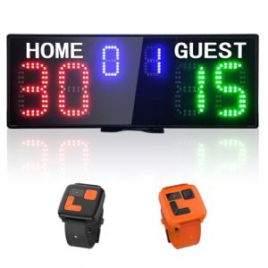 YZ Tableau de score électronique LED avec contrôle de la montre, tableau de score numérique avec télécommande, tableau de bord portable, tableau de bord de basket-ball, gardien de score de tennis (HangZhouYizhi, neuf)