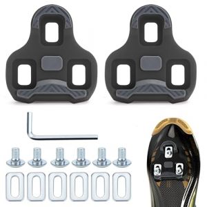 LPZMPZ Compatibles avec les pédales Look Keo Bike à 3 trous Grip Blade 2 Max Carbon Classic Cleats - Lot de plaques de chaussures de vélo de course - Gris - Pour VTT - Pédales de route - Accessoires (LPZMPZ, neuf)