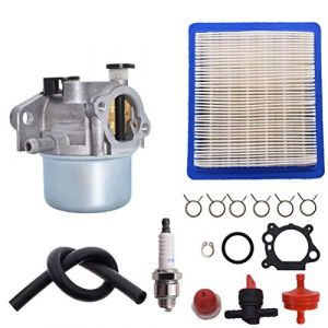 Ewillownm Compatible avec le carburateur de remplacement 799866 pour Briggs Stratton 22" Toro 6,5 6,75 7,0 7,25 HP tondeuse de recyclage 190 cc 796707 794304 790845 799871 (MunQ, neuf)