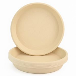 Home Garden Ornaments Soucoupe Pot Fleur 12.5cm Diamètre Beige Marbre Lot de 5 - Durable Soucoupe Ronde - Soucoupes pour Pots de Fleurs - Soucoupe Pot de Fleur Interieur (Beige Marbre) (Home garden ornaments, neuf)