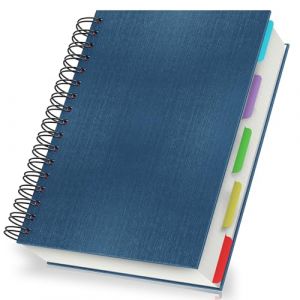 Yarotm Carnet à Spirale Petits Carreaux – Bloc Note A5 Spirale en Papier Crème 100 GSM avec Couverture Rigide – Cahier Note 14x21cm avec 120 Feuilles sur Papier Quadrillé 5mm, Bleu (Droking, neuf)