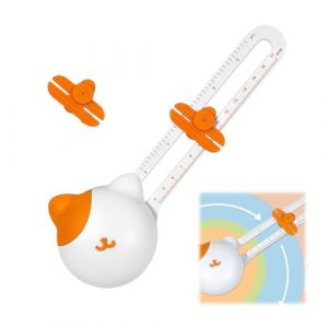 LACHT 1 Ensemble Cutter Circulaire, Decoupe Papier, Cutter Rotatif, Coupeur De Cercle R&eacute;glable, Massicot Rotatif Pour Artisanat, D&eacute;coupe De Papier, Cartes, Photos (candy27seven, neuf)