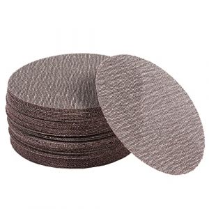 UPWOOD Lot de 50 Disques Abrasifs Maille 150mm (6 Pouces) Grain 80 Crochet et Boucle, Sans Poussi&egrave;re, Anti-blocage, Pour Carrosserie, Bois, M&eacute;tal, Plastique, Peinture, Compatible Meuleuses 150mm (Upwood, neuf)