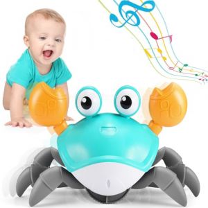 Adeokay Crabe Qui Marche Bebe, Jouet Bebe 1 2 an Cadeau P&acirc;ques Enfant 1 2 Ans Jouet Enfant 1 2 Ans Garcon Fille Jouets D'&eacute;veil Musicaux Jeu Jouet Bebe 3-6-12 Mois Id&eacute;e Cadeau B&eacute;b&eacute; Linkimals (BWANGLIAMO SHOP, neuf)