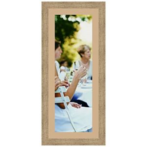 Cadres Photos pêle mêle multivues Sable 1 Photo(s) 20x60 Passe Partout, Cadre Photo Mural 25x65 cm Naturel Beige, 3.5 cm de Largeur (RK Cadres, neuf)