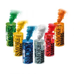 Lot de 6 Fumigènes à Main ± 50 Secondes Multicolores – Déclenchement à Mèche – Fumigènes Colorés à Tenir en Main – Catégorie F1 – ZENDA CLUB® (ZENDACLUB, neuf)