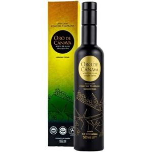 ORO DE CANAVA | Huile d'olive extra vierge de qualit&eacute; sup&eacute;rieure de Ja&eacute;n, appellation d'origine Sierra M&aacute;gina, vari&eacute;t&eacute; Picual, r&eacute;colte pr&eacute;coce, bouteille en verre de 500 ml avec coffret cadeau, id&eacute;al (Oliva Oliva, neuf)