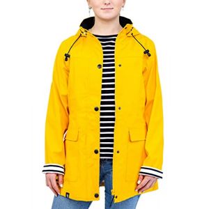 Breizh Ocean - Cir&eacute; Femme Imperm&eacute;able - du XS au 4XL - Cr&eacute;ation Fran&ccedil;aise GUIDEL - Manteau Femme &agrave; Capuche - Veste Imperm&eacute;able avec Couture Impermeable - Grande Taille Disponible (BREIZH OCEAN, neuf)