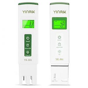 YINMIK Combin&eacute; pH M&egrave;tre et Testeur TDS Num&eacute;rique Mesure Pr&eacute;cisement la Temp&eacute;rature de pH TDS EC Testeur pH Piscine avec Affichage Horizontal pour Spa, Aquarium, Eau Potable, Hydroponique (Yinmik, neuf)