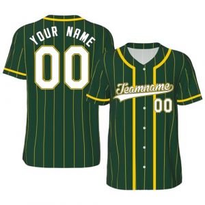 Maillot de Baseball Personnalis&eacute; Imprim&eacute; Nom Num&eacute;ro Chemises de Baseball Chemise &agrave; Boutons pour Hommes/Femmes/Jeunes S-4XL (Shender, neuf)