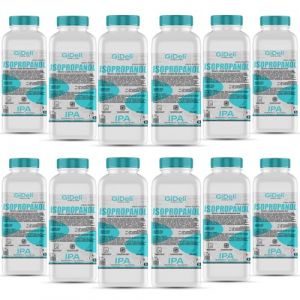 GiDeli Isopropanol 99,9 % 12 litres d'alcool isopropylique &agrave; haut pourcentage IPA pour le nettoyage des composants &eacute;lectroniques, des lentilles et des &eacute;crans - Nettoyage des r&eacute;sines en impression 3D (Posh Sp. z o.o., neuf)