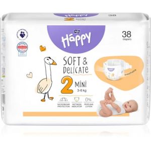 Couches Happy Taille 2 (3-6 kg) 38 pièces (Kotryna, neuf)