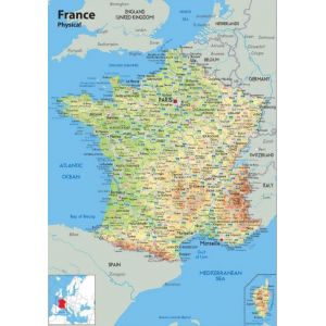 RUIYANMQ Puzzle 1000 Pi&egrave;ces Carte De France Poster Puzzle en Bois pour Adulte Jeu Educatif Jouet De D&eacute;compression Familiale Kq108Pz (Jinkai Trading Co., Ltd, neuf)