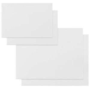 H&S Toile Peinture Vierge pour Peinture à l'Huile ou Acrylique - Lot 4 Canvas Toile a Peindre Blanche en Coton sur Cadre en Pin 20x30 cm et 30x40 cm - Tableau Peinture Chassis Bois (Tinyyo Europe, neuf)