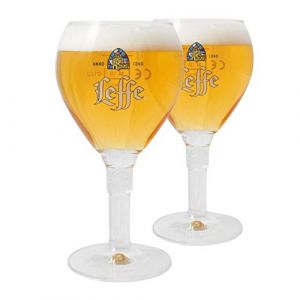 Leffe Lot de 2 verres à bière belge 33 cl (IDECALE, neuf)