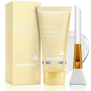 Collagen Night Wrapping Mask, Bio Collagen Real Deep Mask, Masque Peel Off Visage, collagen Overnight Wrapping Peel Off Facial mask, Masque de Collag&egrave;ne, pour Hydrater, Antirides, Nettoyer (MEILINLIN LTD, neuf)
