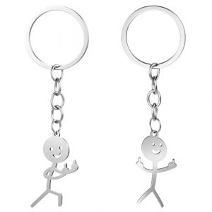 Ouligay Lot de 2 porte-cl&eacute;s Doigt d'honneur Amusant Partenaire Doigt d'honneur Cadeau Calendrier de l'Avent Remplissage 2025 Cadeaux de No&euml;l Petits Cadeaux pour Femme Homme Meilleure amie Femme (Bonisq, neuf)