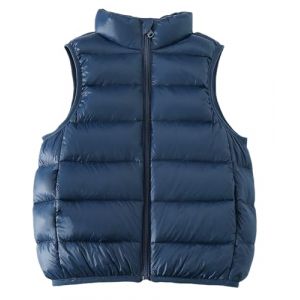 Happy Cherry Fille Garçon Doudoune sans Manche Gilet en Duvet Léger Enfant Gilet Matelassé Chaude pour Enfant 130 (Gshishop, neuf)