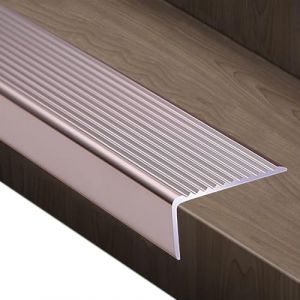 Nez De Marche Escalier, Nez De Marche Profilé D'escalier, Largeur 30 50 70 100mm, Baguette Angle Aluminium Barre De Seuil Multiniveau Antidérapant, Pour Bords D'escalier Extérieurs/Intérieurs (LIYI929GP, neuf)