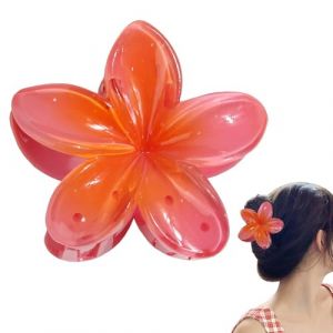 Barrette Fleur Hawaïenne,Barrettes en Forme de Fleur Hawaïenne - Accessoires de Coiffure à Forte Tenue pour Dames et Filles (bawathik, neuf)