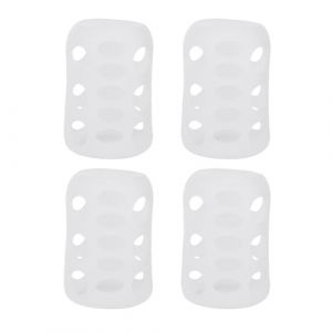 AOKWAWALIY 4 Pièces biberons housse de biberon Housse de bouteille de bébé en silicone manchons de bouteille de pépinière manchon de biberon en silicone bouchon de la bouteille lait (Telinei, neuf)