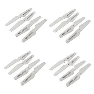Sharplace Set de 16pcs Hélice de Rechange 2-Ailettes en Plastique pour Syma X5c X5sw X5sc X55 - Blanc (RT Technology, neuf)