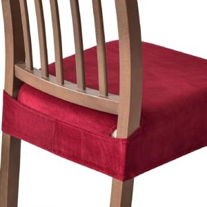 ZRCYXDW Extensible Housse de Chaise Lot de 2, Doux Velours Housse de Coussin de Chaise Amovible Lavable Housse Assise Chaise pour Salle &agrave; Mange pour Cuisine-vin Rouge-Lot de 2 (ZRCYXDW, neuf)