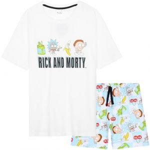 Get Trend Rick and Morty Pyjama Court Homme Été Ensemble Pyjama Humour Coton Vêtements de Nuit Homme Idée Cadeau Drôle pour Fans (S, Multi Rick and Morty) (Get Trend., neuf)