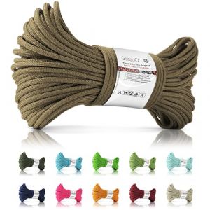 Ganzoo &copy; Paracord 425 - Corde type 2, 3 mm de diam&egrave;tre, 4 brins int&eacute;rieurs, en nylon et polyester, polyvalente, pour collier et laisse de chien, corde polyvalente, pour camping et survie, bracelet, (Ganzoo, neuf)
