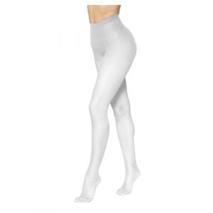 JYC CREATIVE Lot de 1 collants pour femme, sans pointes, élastiques, respirants, collants fins pour femme, vêtements élégants, blanc, Taille Unique (J Y C, neuf)