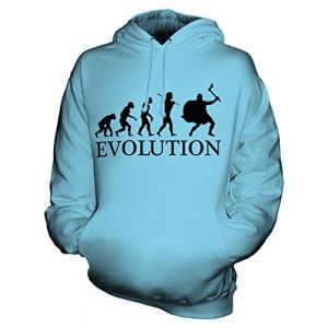 Candymix Vikings &Eacute;volution Unisexe Sweat Pull &agrave; Capuche Homme Femme, Taille Large, Couleur Bleu Ciel (Candymix, neuf)
