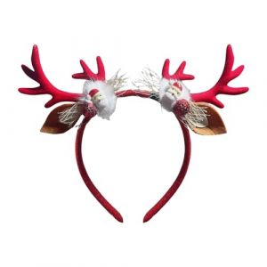Krmoau Bandeau en bois d'élan réaliste, bandeau en bois de cerf - Cerceau de cosplay de Noël | Accessoires de couvre-chef de bandeau de noël pour la décoration, cerceau de cheveux de coiffure de (cicrel, neuf)