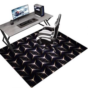 120 x 140 cm Tapis de Protection du Sol pour Chaise de Bureau, Tapis Gaming Sol, Tapis de Protection du Sol pour sols durs, Tapis de Sol bureau pour Chaise de Bureau stratifi&eacute;e, Bureau et Chambre (Tkuhknag, neuf)