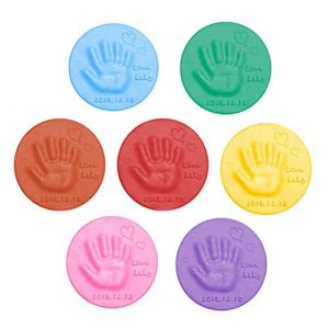 Settoo Kit Empreinte Pieds Et Mains B&eacute;B&eacute;, Kit De Moulage &agrave; La Main 7 Couleurs Argile Molle Duveteuse Mousse Fournitures Jouets pour Enfants Tr&egrave;S Doux (FEEL YAN, neuf)
