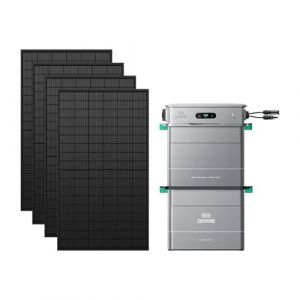 Zendure SF800Pro, Centrale &Eacute;lectrique de Balcon avec Entr&eacute;e 2640W, Charge 1000W, Sortie 800W, Syst&egrave;me de Gestion &Eacute;nerg&eacute;tique IA, avec AB2000X, Capacit&eacute; Totale 3840WH-430W*4 Panneau Bifacial (Zendure_Europe, neuf)