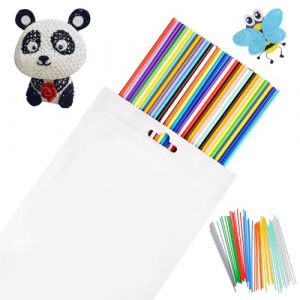 Lot de 300 recharges de stylo 3D Doodler - 2,5 mm - Pour impression 3D - Pour stylos 3D - Filapen - Accessoires - Kit de filaments color&eacute;s en plastique - 10 couleurs (YUANZHANG-EU, neuf)