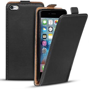 Verco Flip Case pour iPhone 6 Coque, iPhone 6S Housse en PU Cuir avec Magnetique Cover pour Apple iPhone 6 / 6S Etui 4.7 Pouce, Noir (ATS-Discounter, neuf)