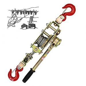 Aocay Treuil Manuel de Halage, Palan à Levier Portable, Tire Fort Treuil Traction Manuel Horizontal pour Serrez Les Fils Faites Glisser des Objets Lourds (zlmshop, neuf)