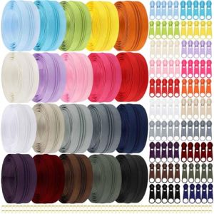 Lighterday 60m fermeture eclair au metre couture accessoires mercerie,fermeture éclair au mètre et curseur fermeture eclair amovible,pour Couture et Travaux Manuels(20 couleurs) (Lighterday Direct, neuf)